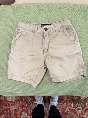 American Eagle Outfitters Khaki Flat-Front Men's Shorts